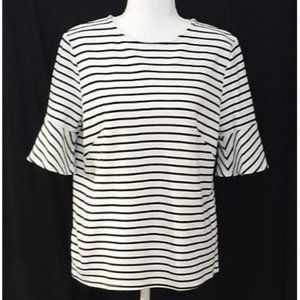All For Color Striped Women's Top L